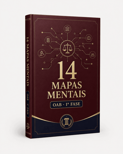 Mockup do Kit 14 Mapas Mentais OAB